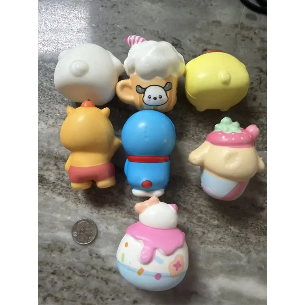 LOT OF 6 New Kawaii FOAM SQUISH CUTE SQUISHY SANRIO KAWAII A12
